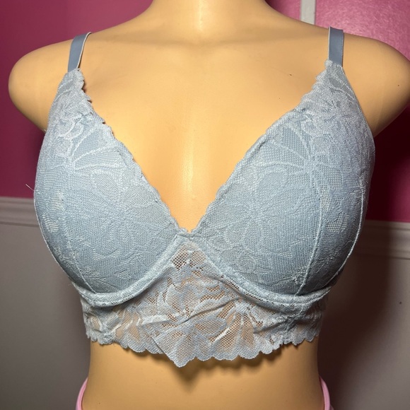 Lace Bralette in Light Blue - Picture 1 of 6